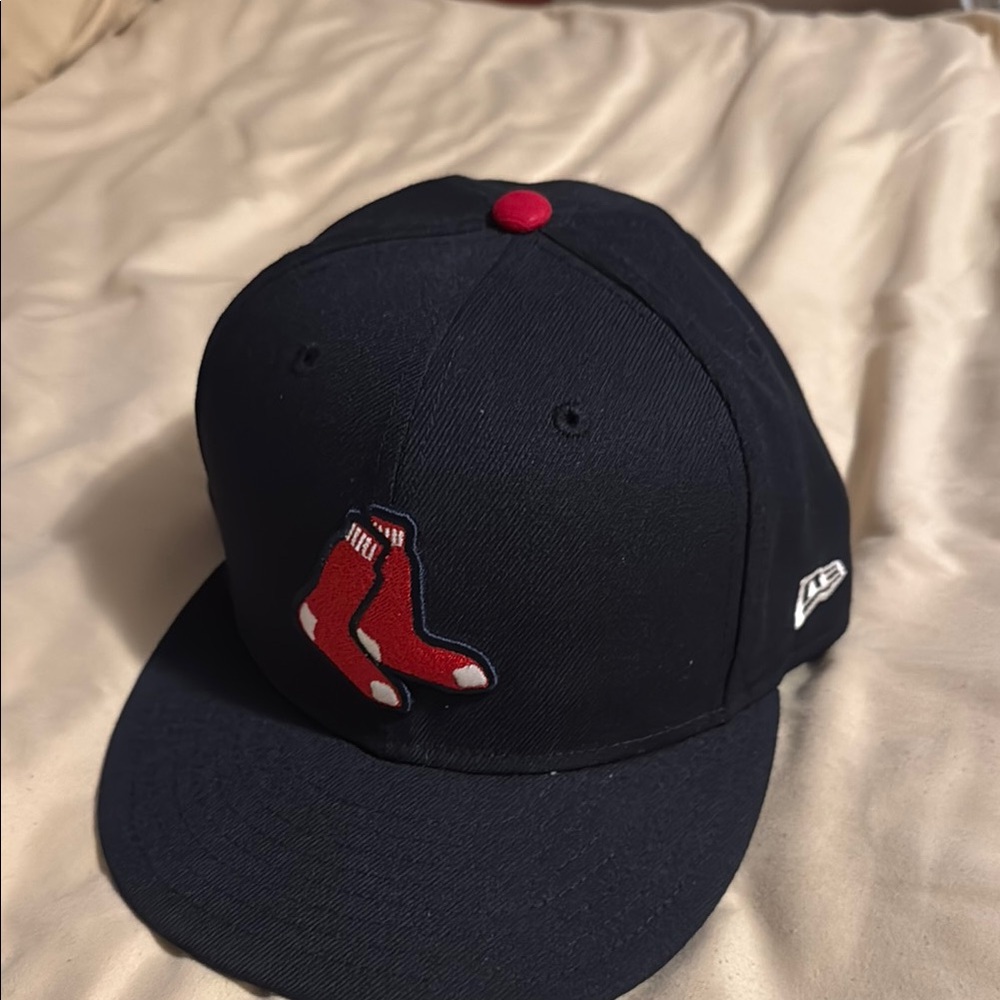 Navy Blue Baseball Cap Red Sox Logo